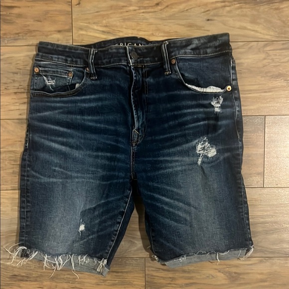 American Eagle Outfitters Other - American Eagle Outfitters Blue Distressed Jean Shorts